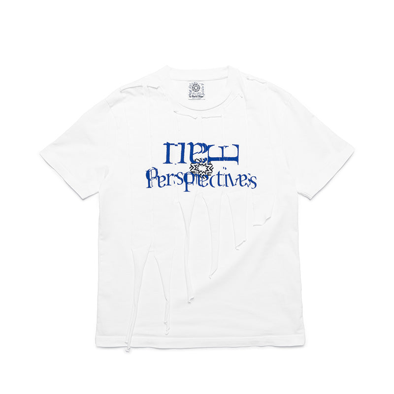 “Drip” White Layered T-Shirt